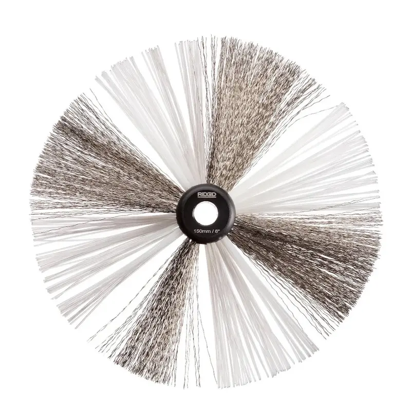 Ridgid 6-Inch Nylon-And-Steel Drain Cleaning Brush For 3/8-Inch Cables 1