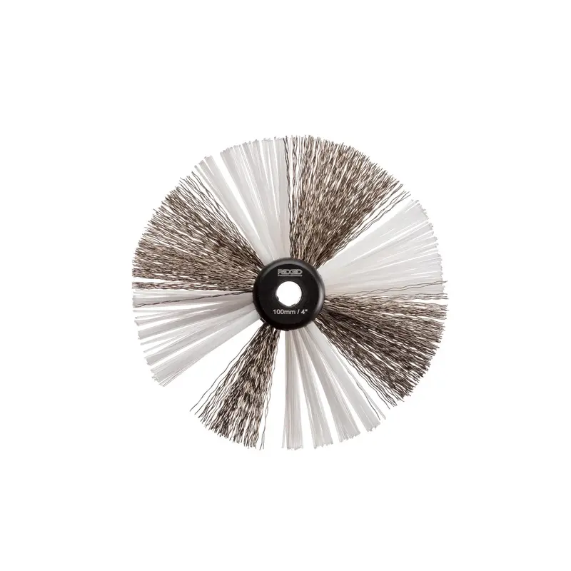 Ridgid 68983 4-Inch Nylon-And-Steel Brush — K9-204, Fits 5/16-Inch Cable 1