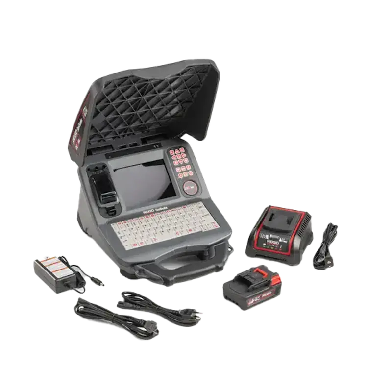 Ridgid Seesnake Cs65Xr Monitor Kit: Dual Batteries + Charger Included 1