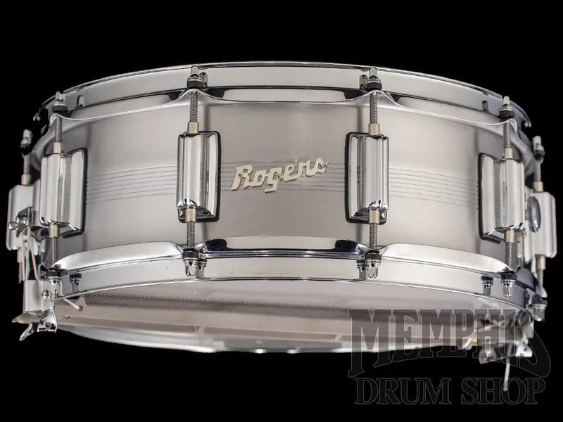 Rogers 14X5 Dyna-Sonic Aluminum Snare Drum – Compact 7-Line Aluminum Build 1