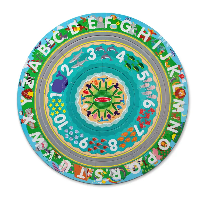 Round The Shore Train Track Floor Puzzle – 48-Piece Coastal Themed Play Mat 1