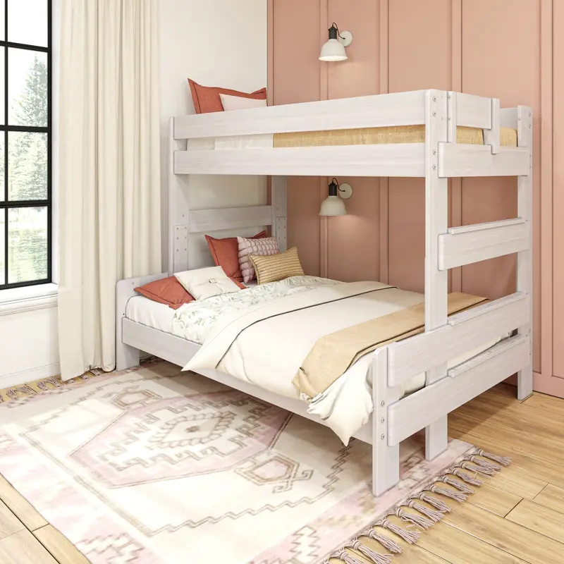 Rustic Modern Twin-Over-Full Bunk Bed 1