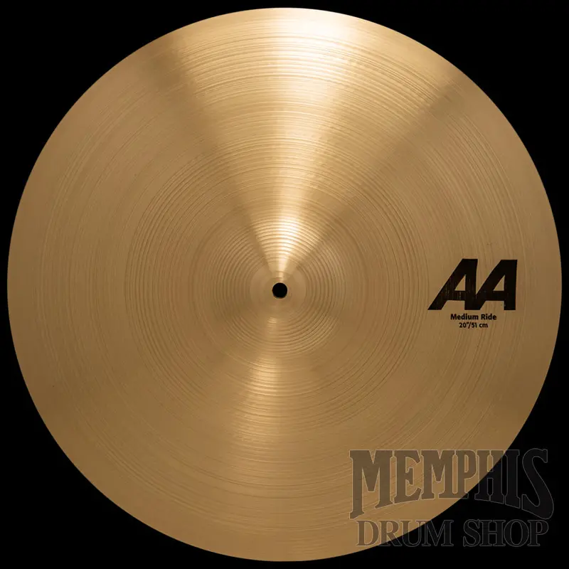 Sabian 20" Aa Medium Ride Cymbal – Clear Bell, Defined Stick Response 1