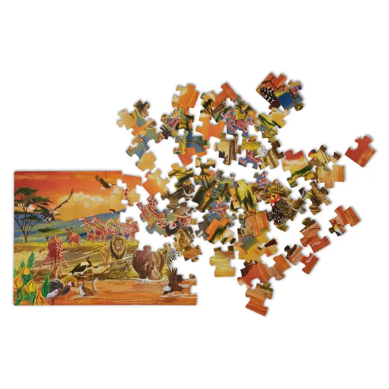 Safari Animal Floor Puzzle – 100-Piece Large Format 1