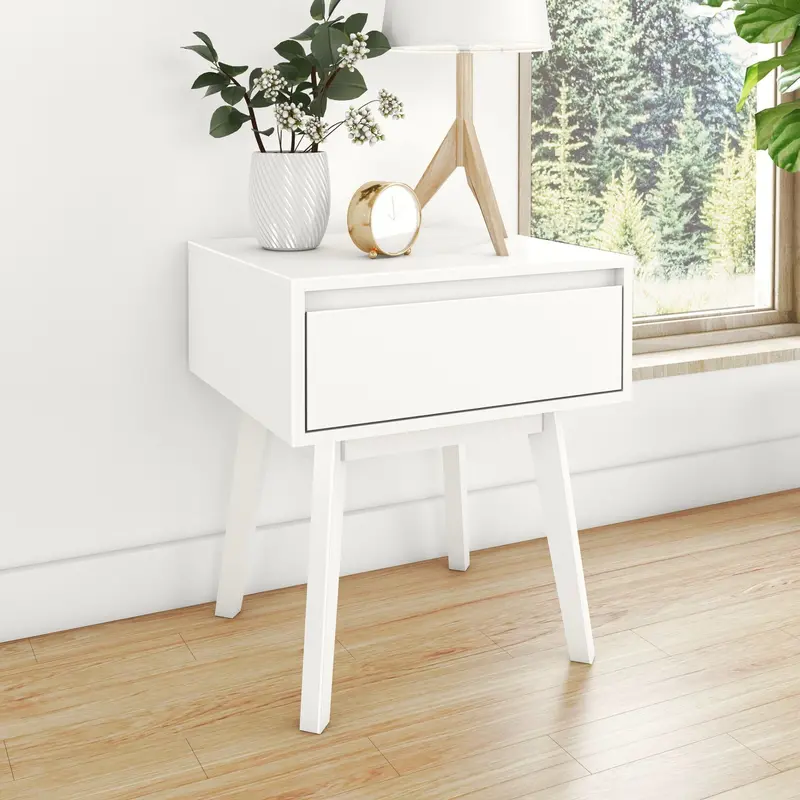 Scandinavian Nightstand – Clean Lines & Natural Wood Finish 1