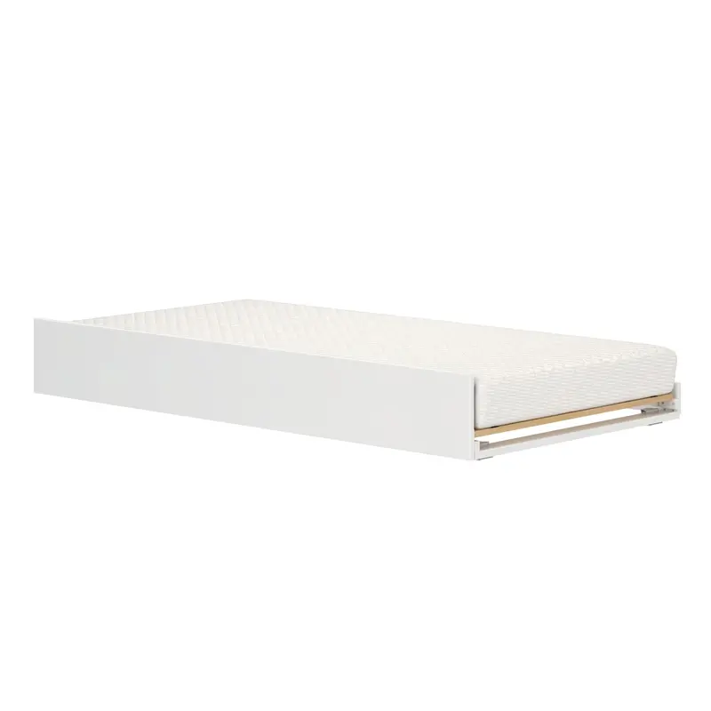 Scandinavian-Style Twin Trundle Bed With Minimalist Frame 1