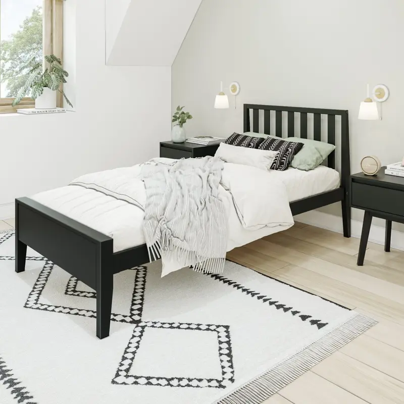 Scandinavian Twin Bed Frame With Clean Lines 1
