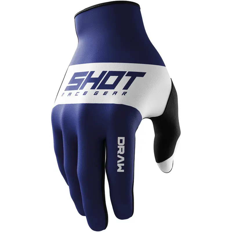 Shot Race Gear Draw Sky Adult Gloves – Navy Blue 1