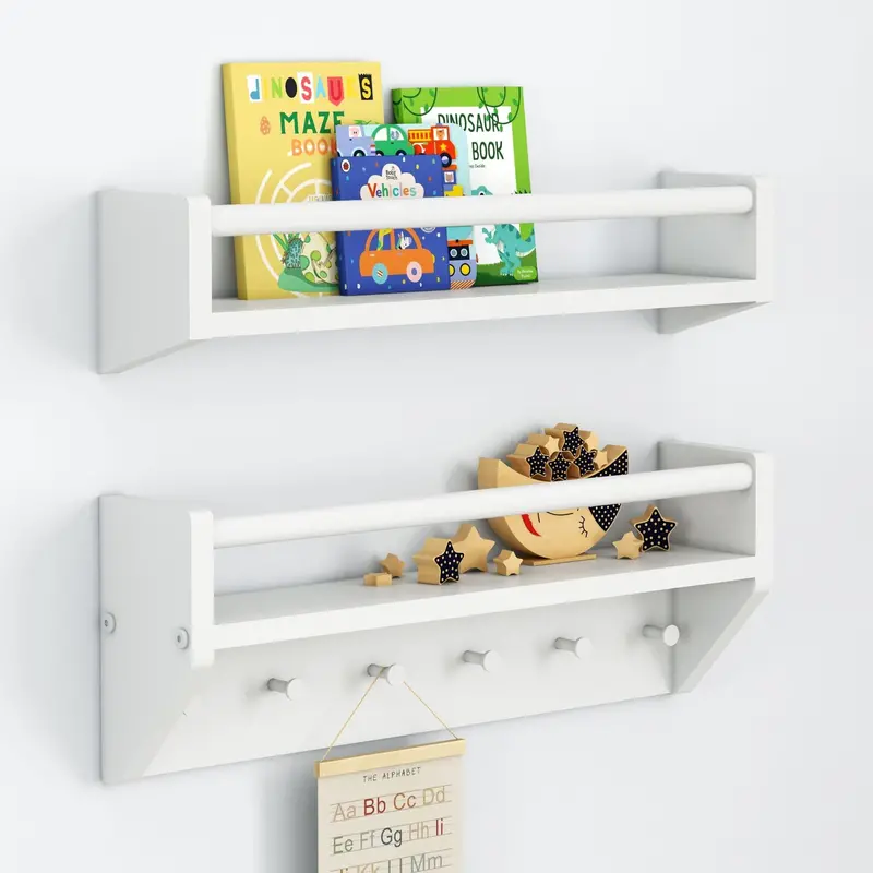 Sidekick Wall-Mounted Shelf And Pegged Shelf Combo 4