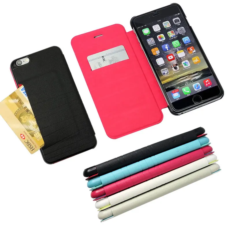 Slim Pu Leather Wallet Case For Iphone 6/6S And 6 Plus/6S Plus – Holds Cards And Cash 1