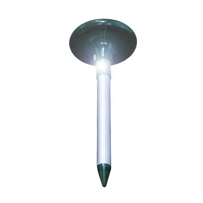 Solar-Powered Sonic Pest Repeller For Moles, Mice, Gophers & Rodents — Outdoor Yard Light Combo 1