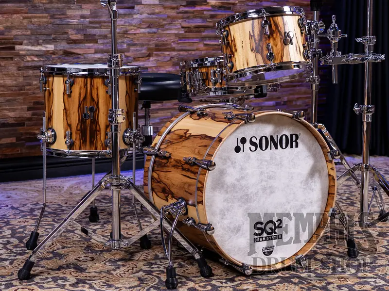 Sonor Sq2 Medium Beech Drum Kit – 20"/12"/14", African Marble Semi-Gloss 1