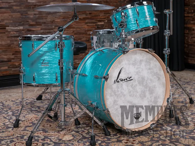 Sonor Vintage California Blue Drum Kit – 22"/13"/16" With Tom Mount 1