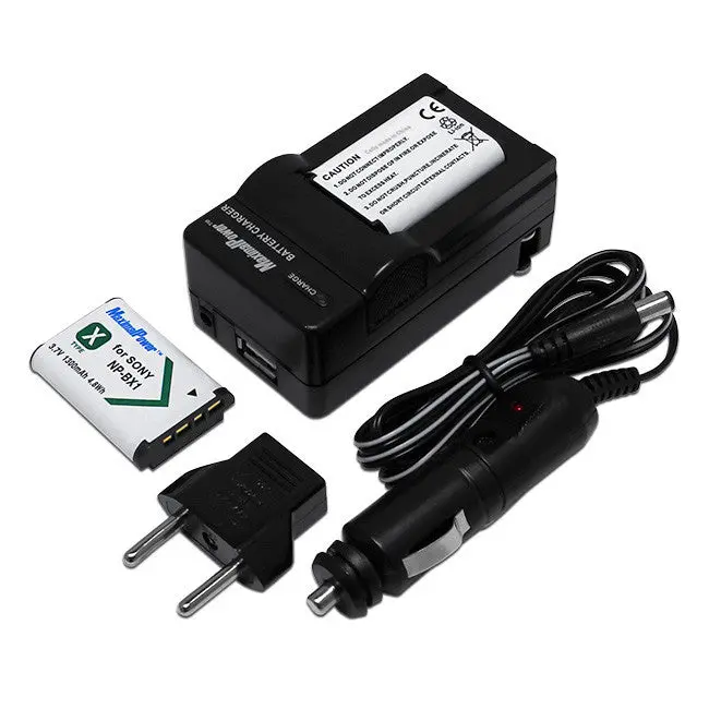 Sony Np-Bx1 Dual-Battery Set With Compact Desktop Charger 1
