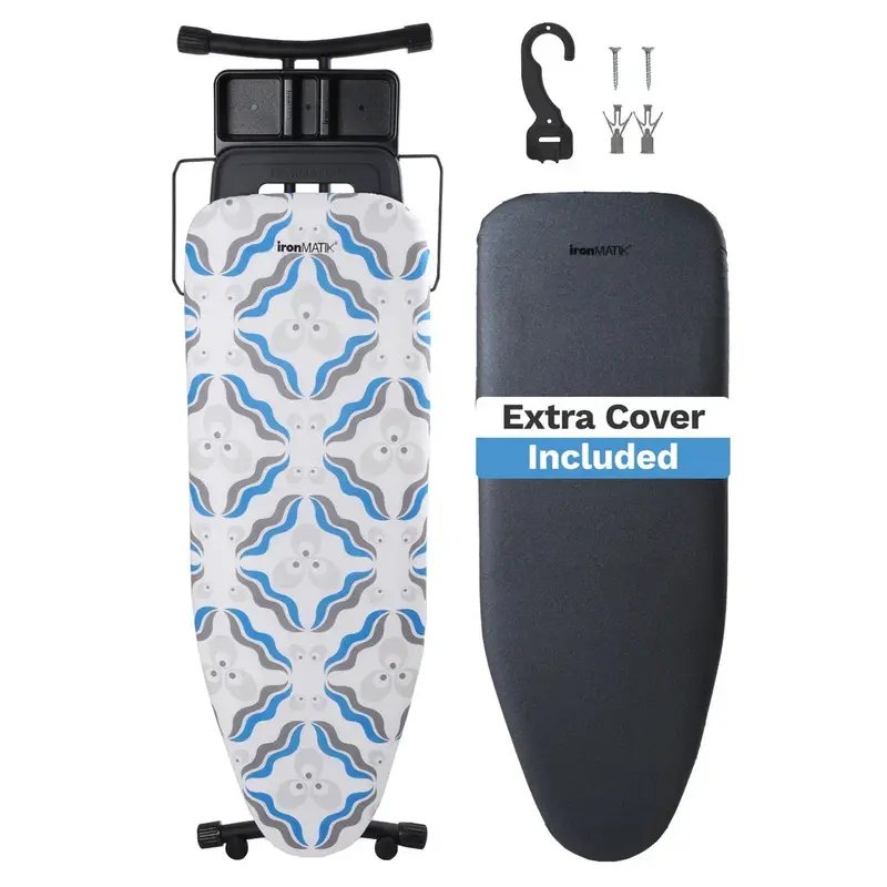Space Maker Premium Ironing Board In Chintamani Blue Style 1