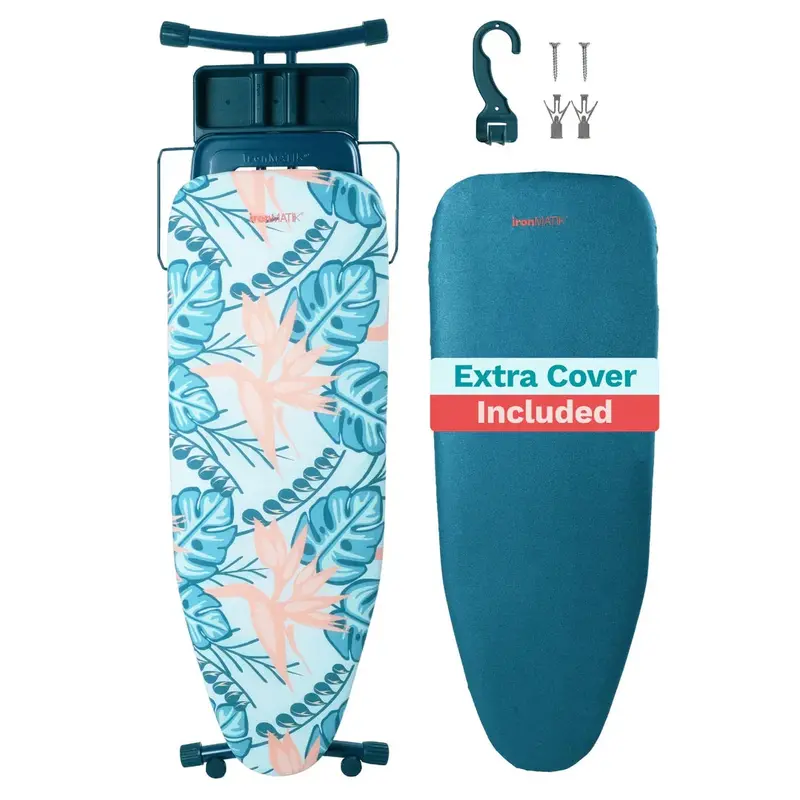 Space Maker Premium Ironing Board In Tropical Teal 1