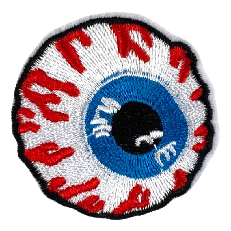 Stylized Eye Symbol Iron-On Patch – Bold Graphic Emblem 1