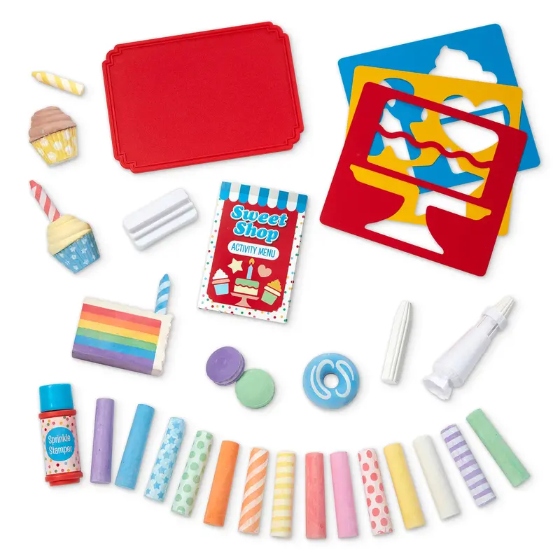 Sweet Shop Chalk Play Set – Themed Sidewalk Art Kit For Imaginative Play 1