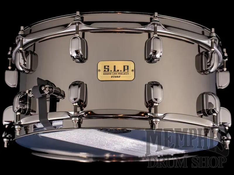 Tama S.L.P. Black Brass Snare Drum – 14" X 6.5" 1