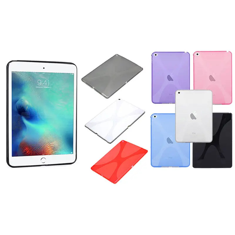 Textured X-Pattern Tpu Case For Ipad Pro 12.9" – Ultra-Slim Protection 1