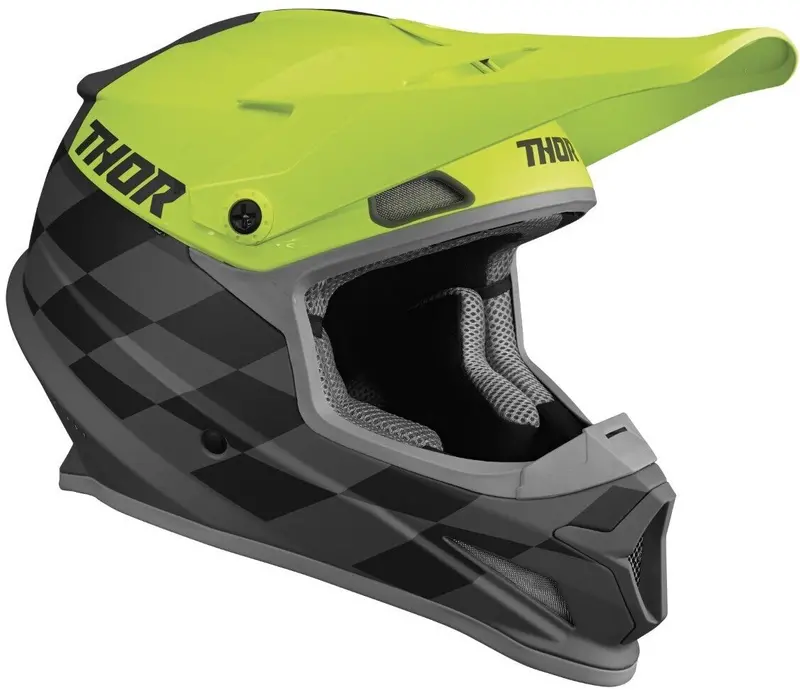 Thor Sector Birdrock Helmet – Grey Acid Finish 1