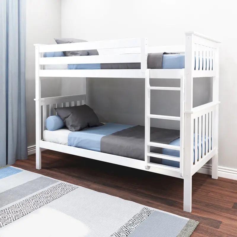 Traditional Twin-Over-Twin Bunk Bed Frame 1