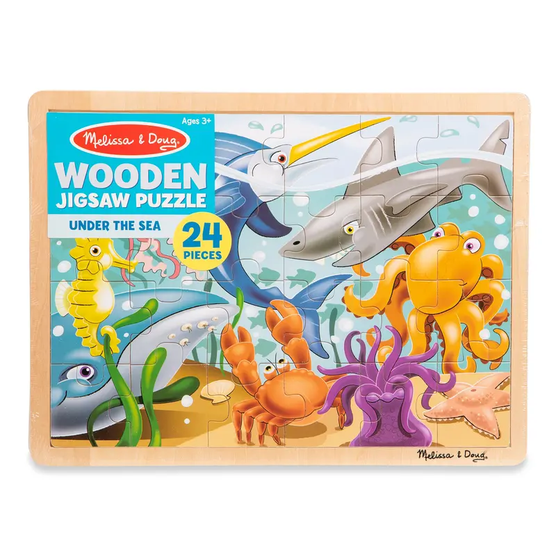 Under The Sea Jigsaw Puzzle – 24-Piece Wooden Ocean-Themed Puzzle 1