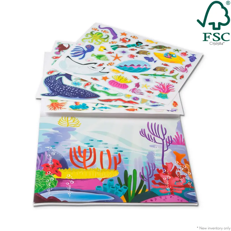 Under The Sea Reusable Sticker Pad – Ocean Animal Activity Book 1