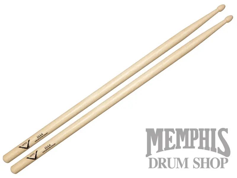 Vater 55Aa Drumsticks – Extra-Light Hickory Sticks For Fast, Responsive Play 1