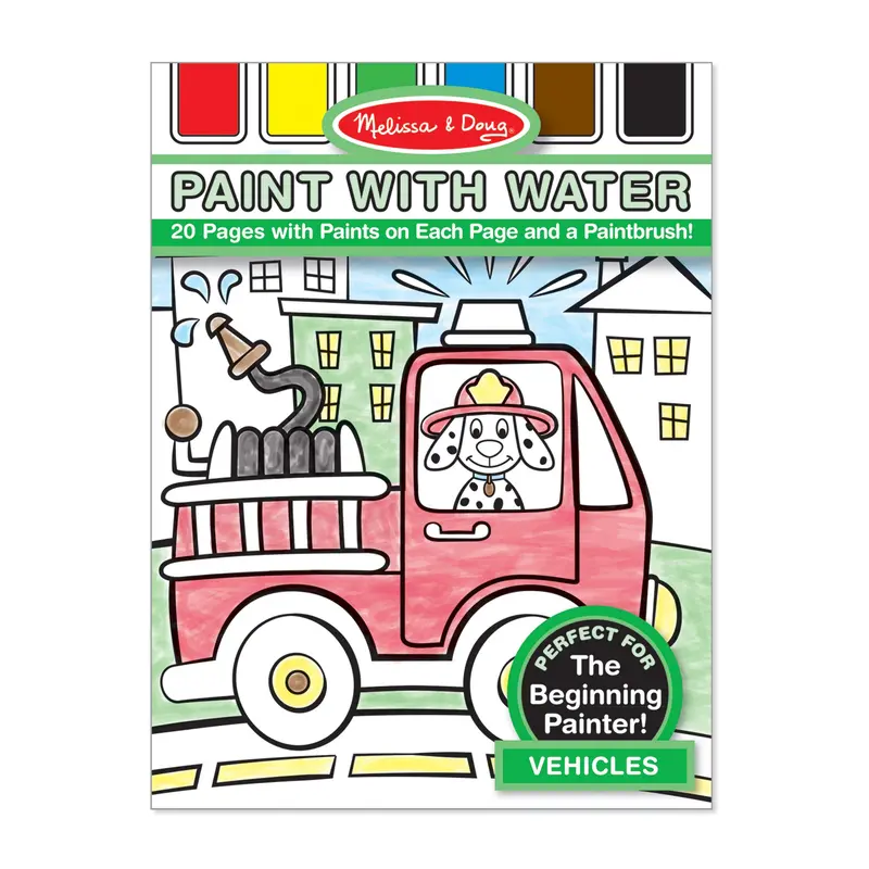 Vehicle Paint-With-Water Art Pad For Children 1