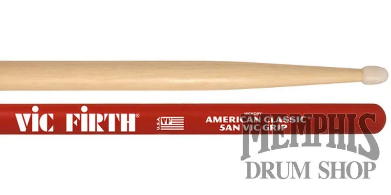 Vic Firth American Classic 5A Drumsticks With Nylon Tips And Vicgrip Coating 1