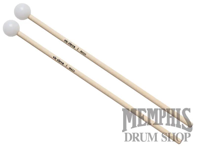 Vic Firth Articulate Xylophone & Glockenspiel Mallets – 1 1/8" Round Poly Head 1