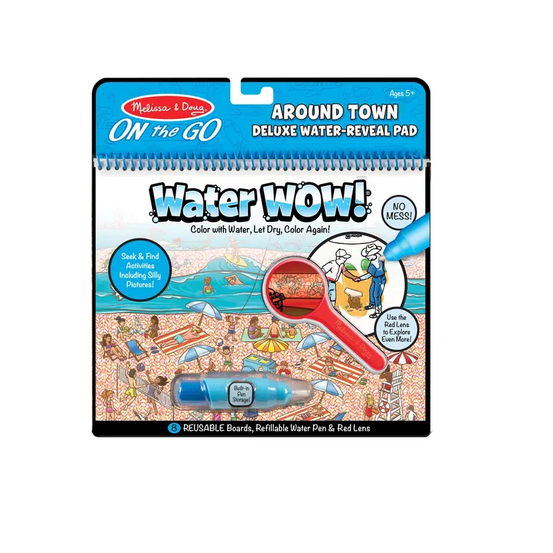 Water Wow! Around Town Water-Reveal Coloring Pad 1