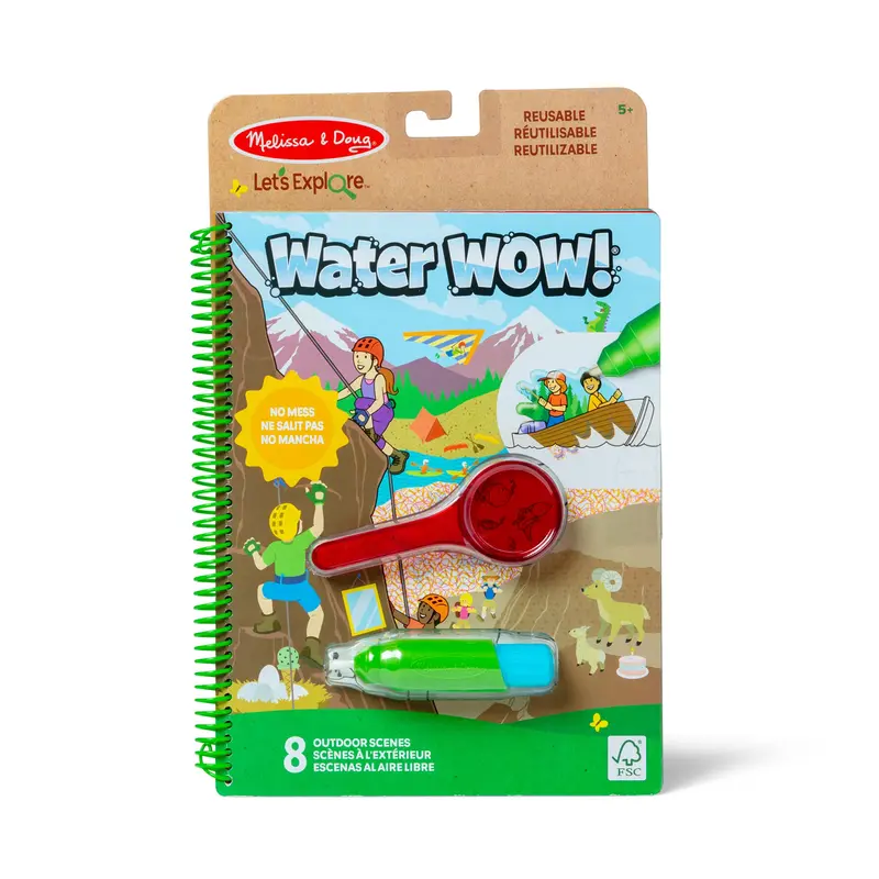 Water Wow! Outdoor Adventure Deluxe Water-Reveal Coloring Pad 1
