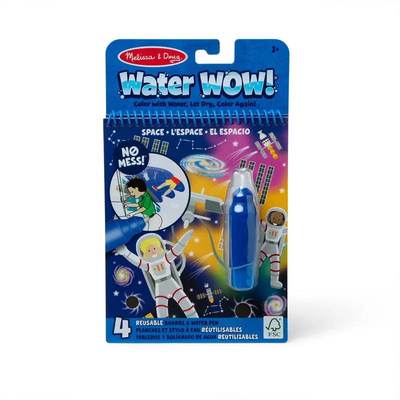 Water Wow! Space-Themed Travel Pad – Mess-Free On-The-Go Water-Reveal Activity 1