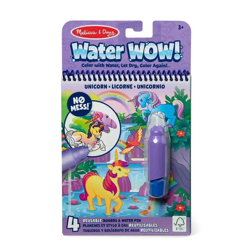 Water Wow! Unicorn Water-Reveal Coloring Pad 1