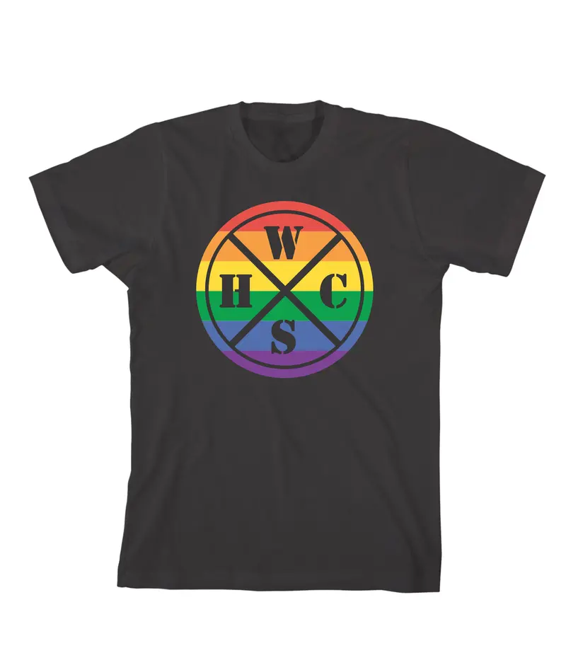West Seattle Hardcore Rainbow Graphic Tee 1