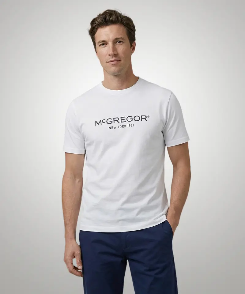 White Essential Logo T-Shirt 1