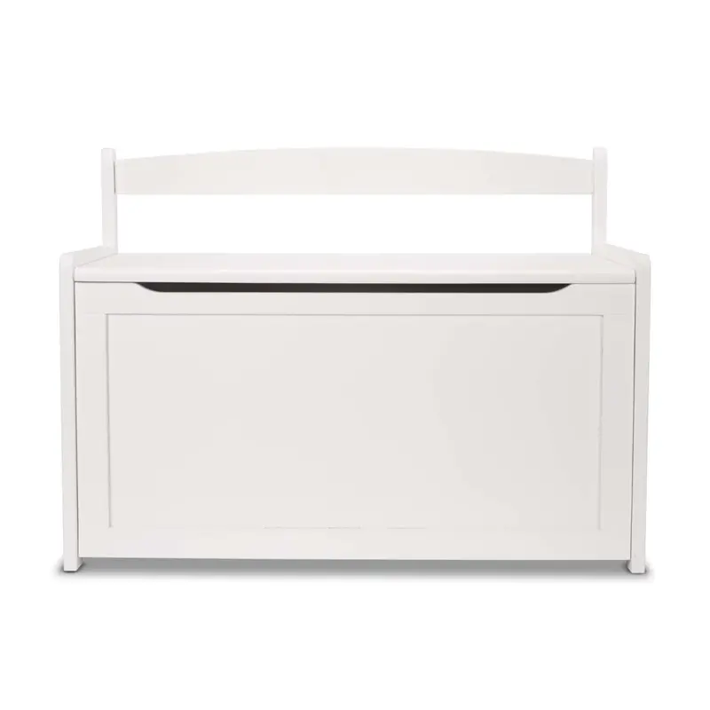 White-Finished Wooden Toy Storage Chest 1