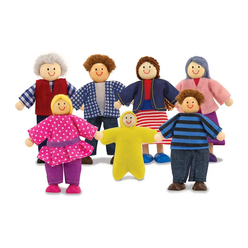 Wooden Doll Family Set For Social-Emotional Development 1
