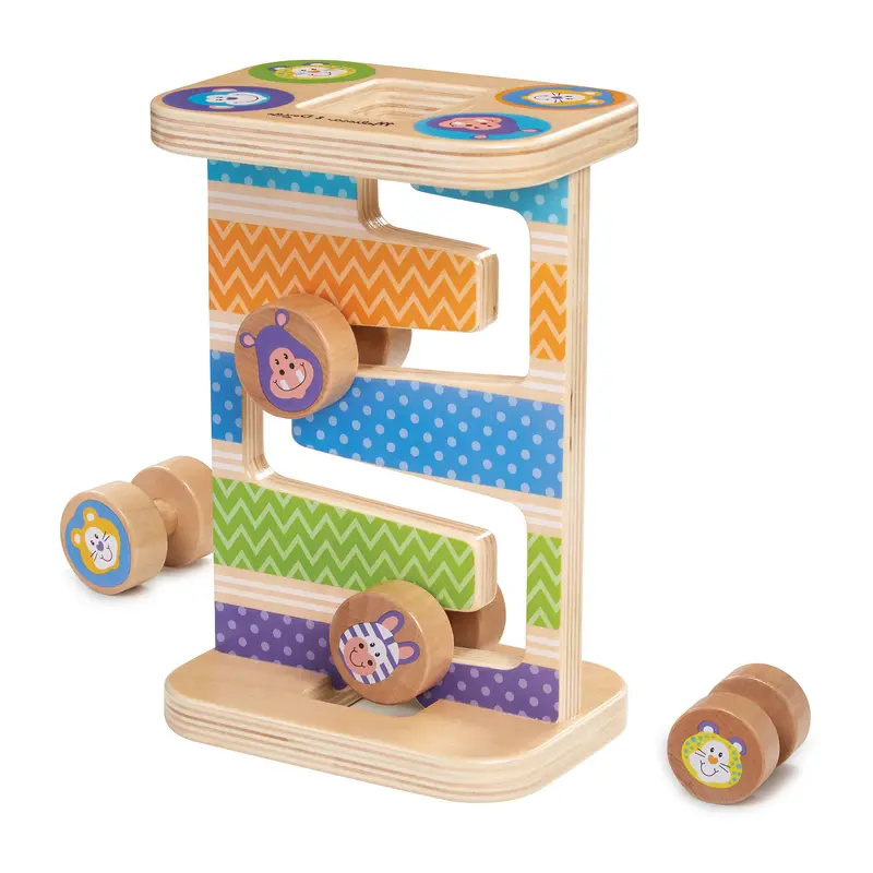 Wooden Safari Zig-Zag Tower For Early Learning 1
