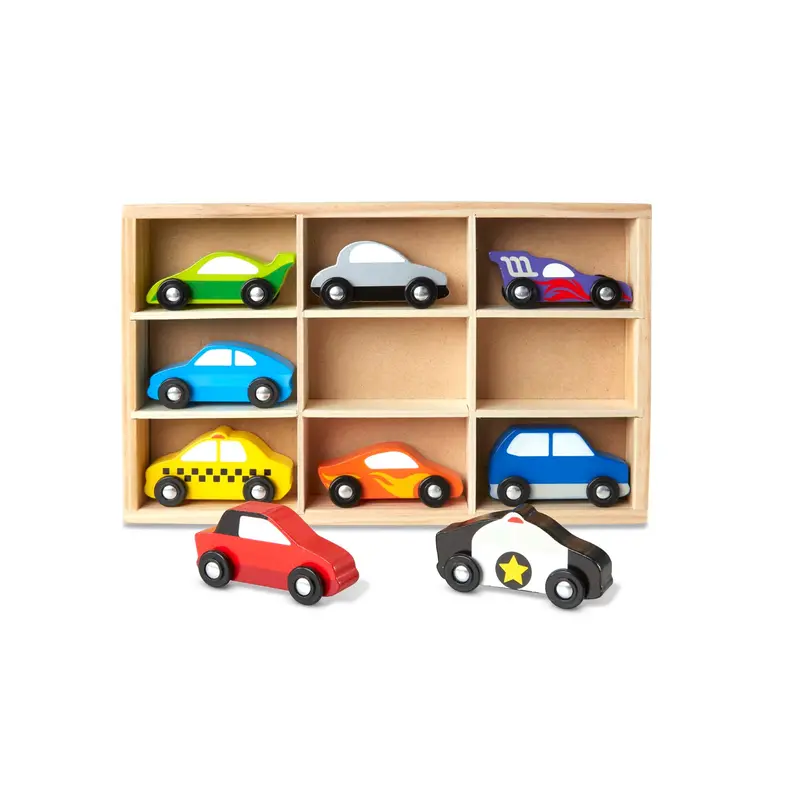 Wooden Vehicle Play Set – Classic Cars And Trucks For Toddlers 1