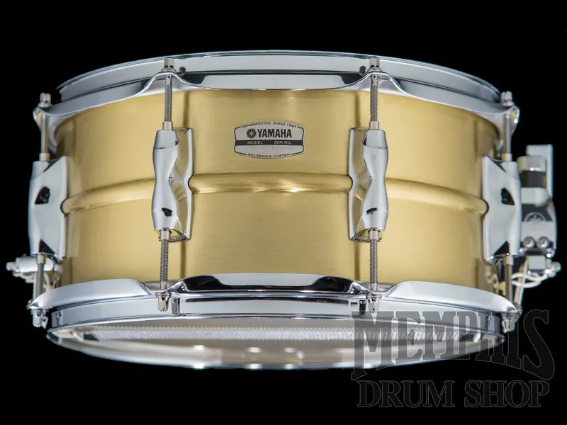 Yamaha Recording Custom 13X6.5-Inch Brass Snare Drum – Bright, Cutting Tone 1