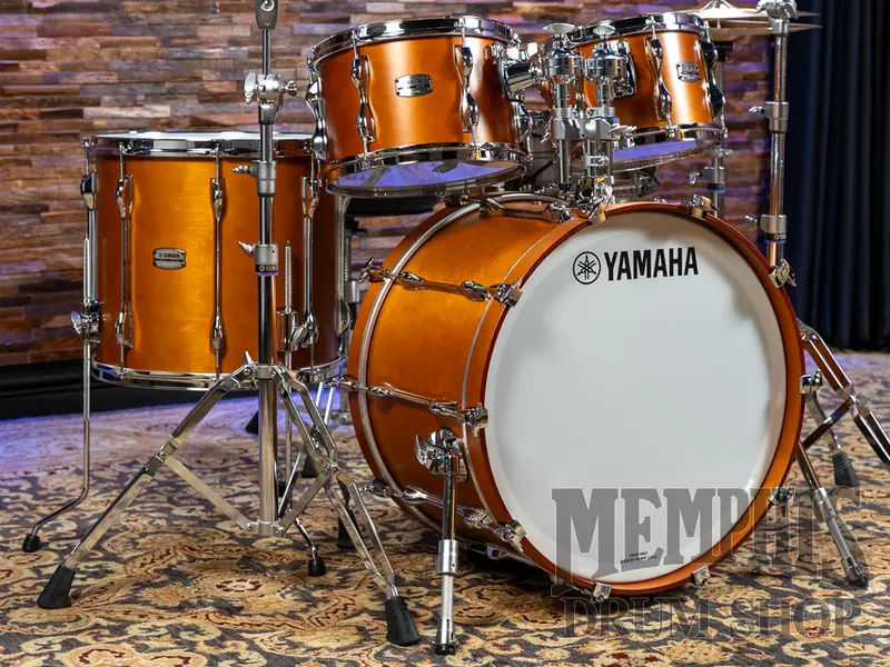 Yamaha Recording Custom Birch Drum Kit – 22" Bass, 10"/12"/16" Toms In Real Wood Finish 1