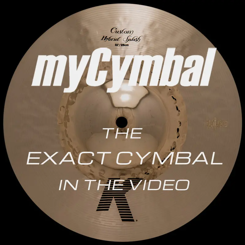 Zildjian 11" K Custom Hybrid Splash – Bright, Cutting Tone With Controlled Sustain (412G) 1