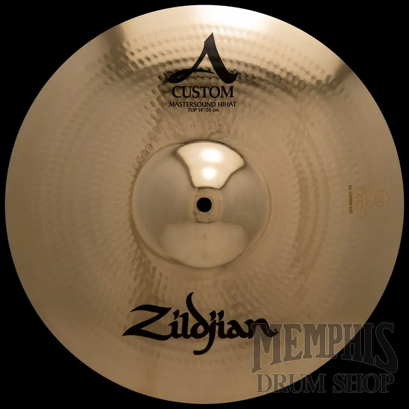Zildjian 14" A Custom Mastersound Hi-Hat Top – Tight, Articulate Top Cymbal 1