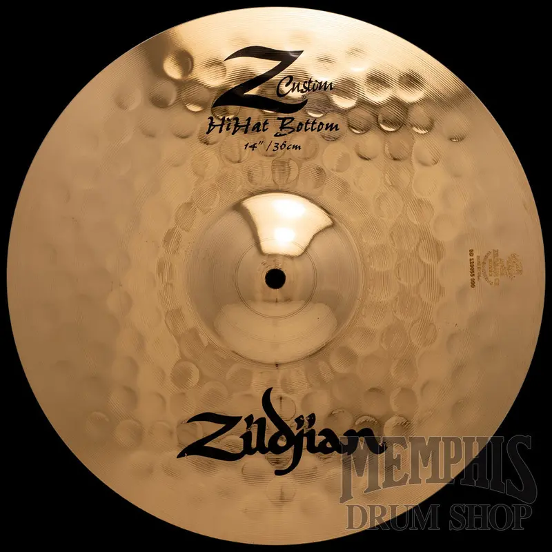 Zildjian 14" Z Custom Hi-Hat Bottom Cymbal – Heavy, Dry, Controllable Bottom Hat 1
