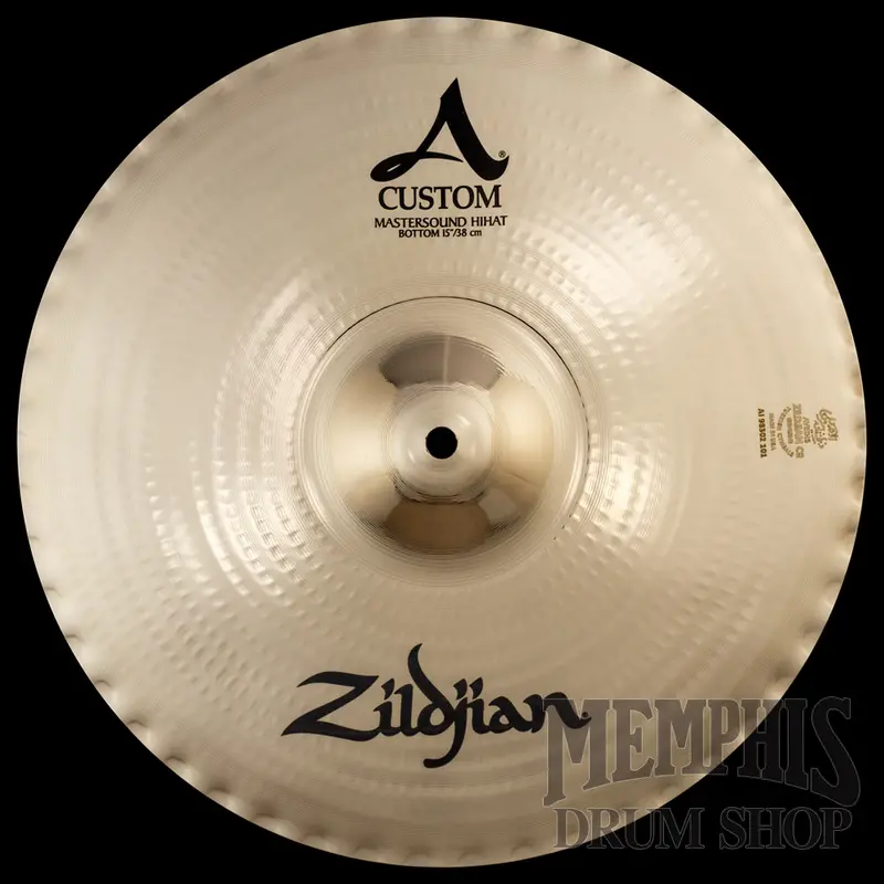 Zildjian 15" A Custom Mastersound Hi-Hat Bottom – Full, Warm Bottom For Balanced Chicks 1