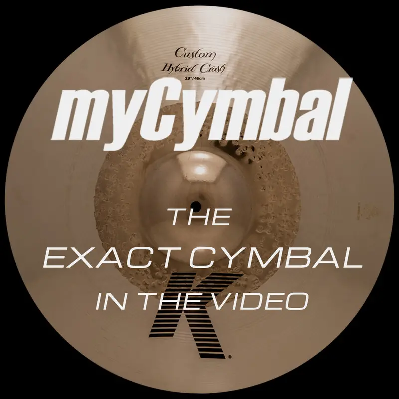Zildjian 19-Inch K Custom Hybrid Crash Cymbal (1731G) 1