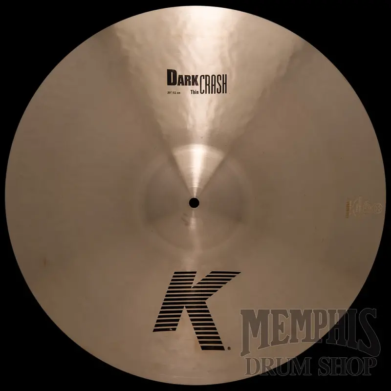 Zildjian 20" K Dark Thin Crash Cymbal For Expressive, Warm Accents 1